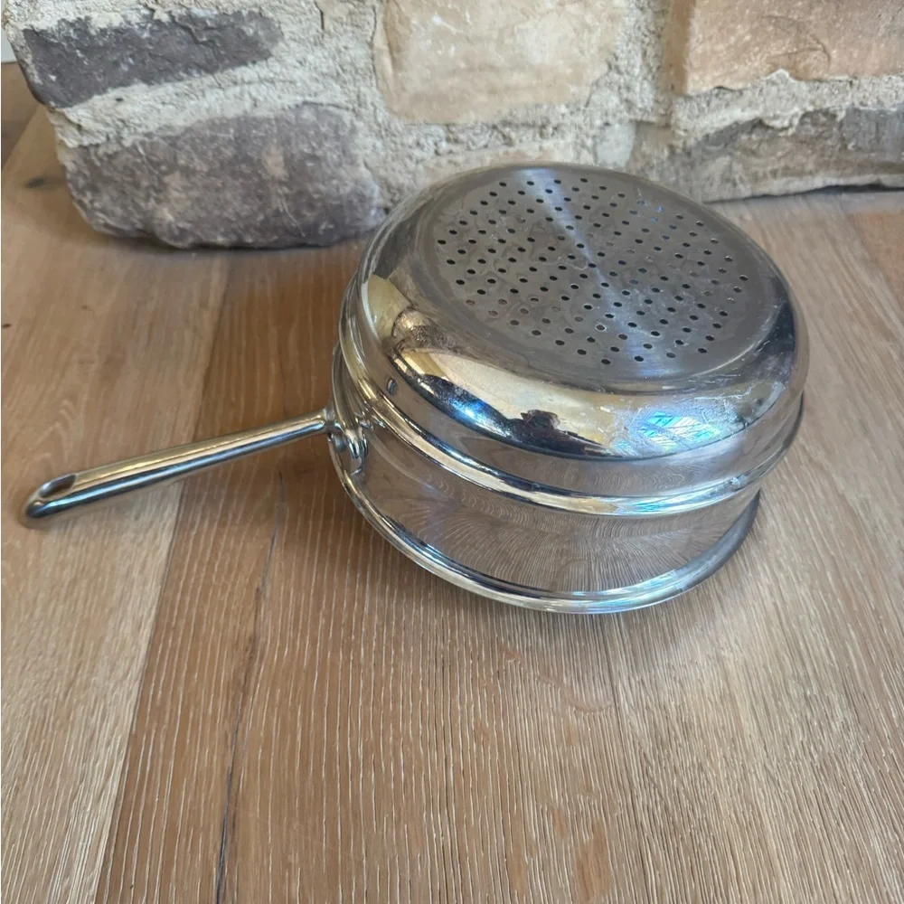 All Clad ★Polished Stainless Steel8” Universal Strainer Steamer Insert★pricefirm